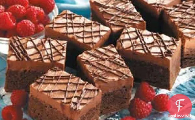 Brownies al tartufo al lampone