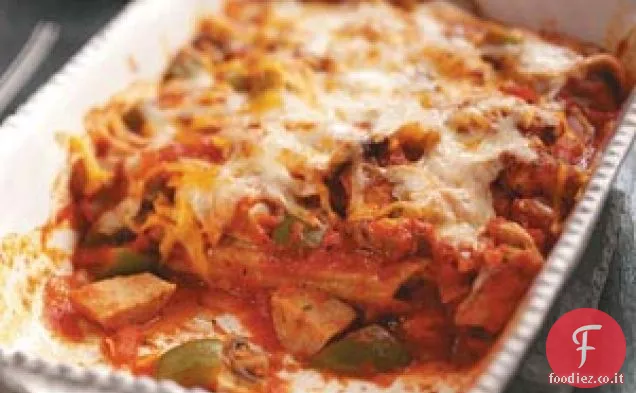 Manicotti di pollo e salsiccia