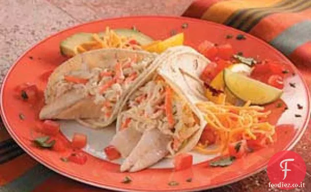 Tacos di pesce morbido