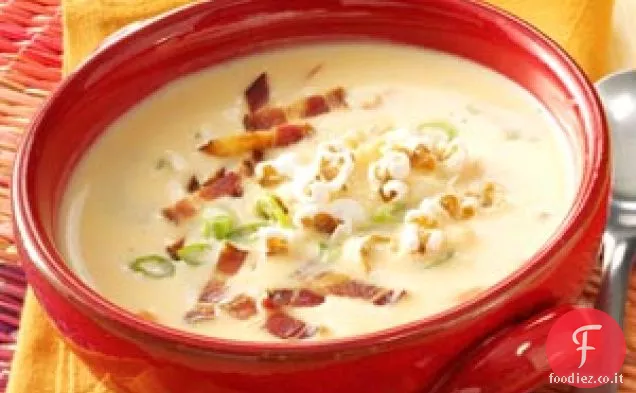 Zuppa di formaggio salato a cottura lenta