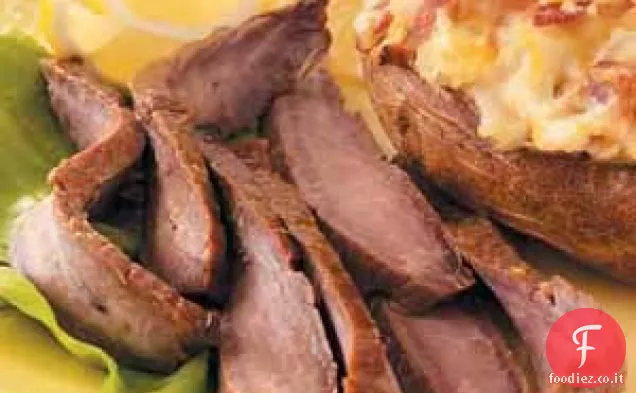 Bistecca di fianco tenera alla griglia