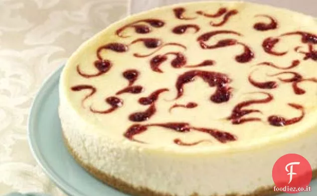 Cheesecake al cioccolato bianco e lampone