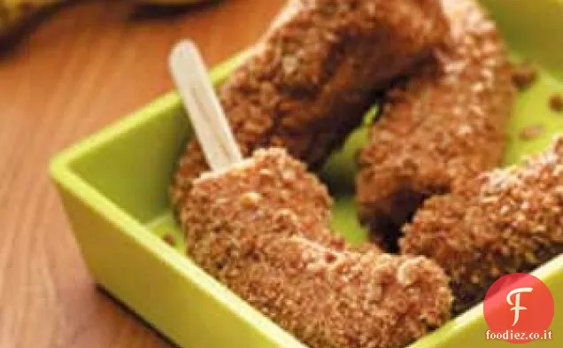 Bastoncini di banana di muesli
