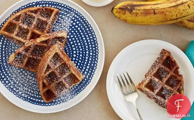 Pane alla banana waffled