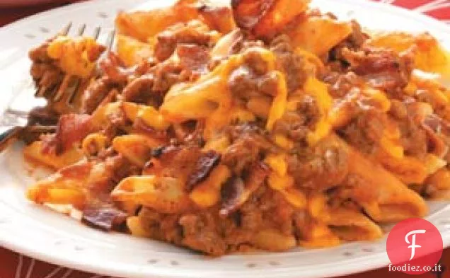 Pancetta Cheeseburger Pasta