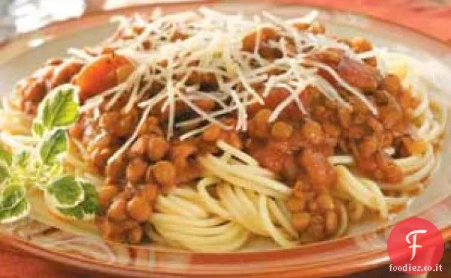 Spaghetti di lenticchie sostanziosi