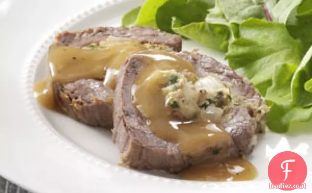 Bistecca di fianco ripiena cotta lentamente