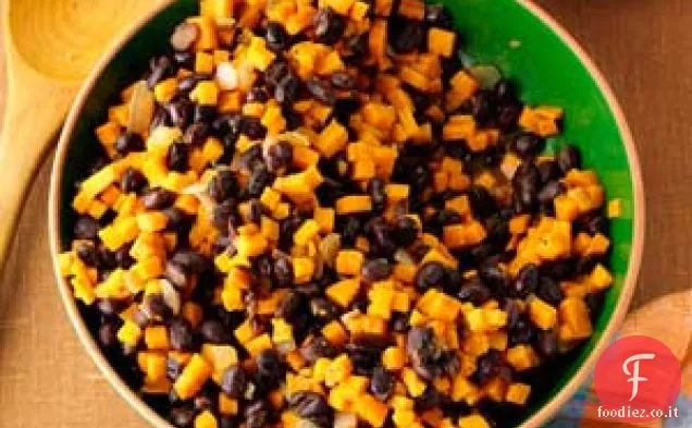 Fagiolo nero-Padella di patate dolci