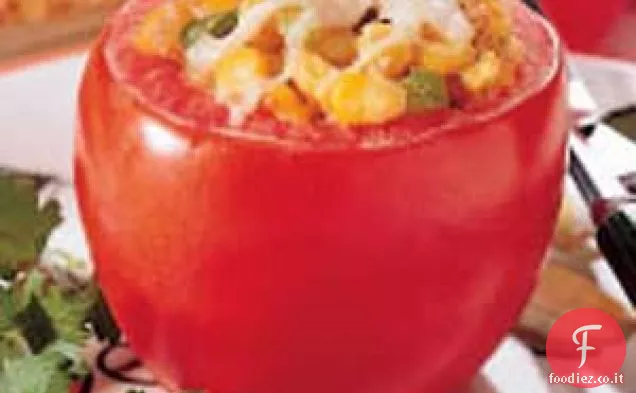 Pomodori ripieni di mais