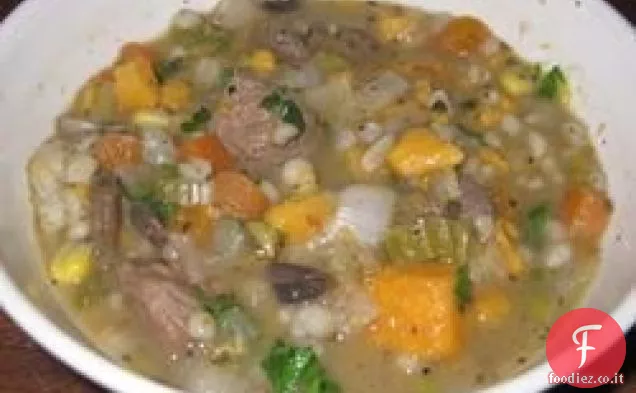 Zuppa d'orzo di manzo di Melanie