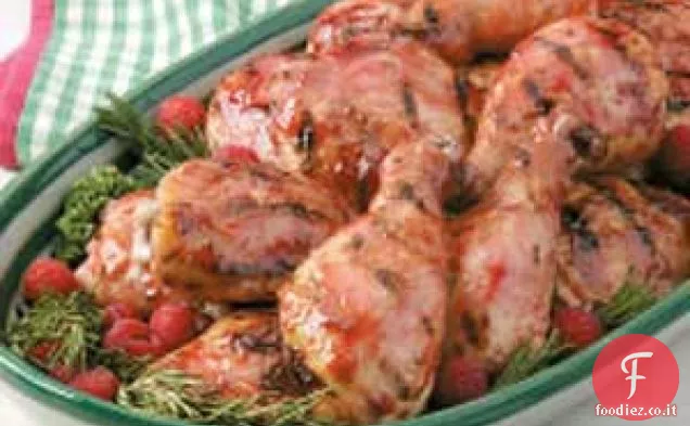 Pollo al lampone alla griglia
