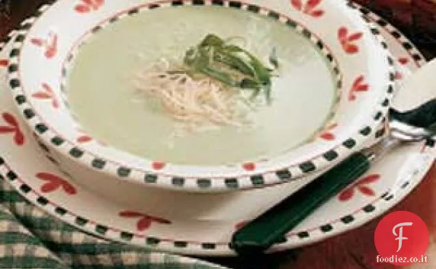 Zuppa di asparagi mantecati