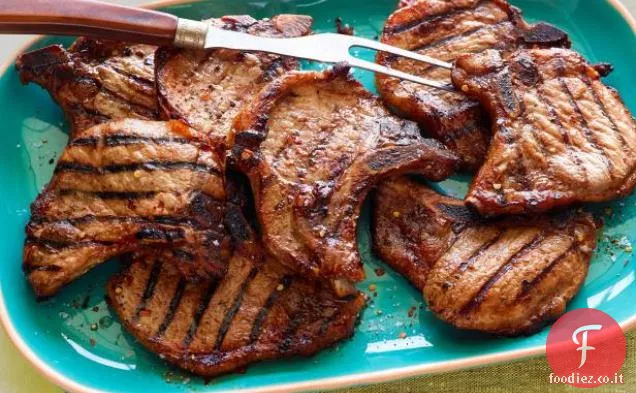 Facile braciole di maiale alla griglia