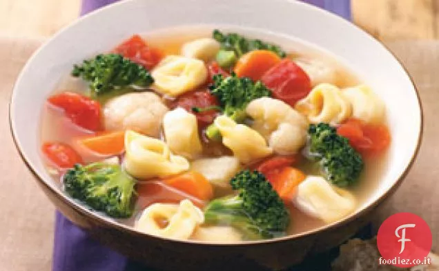 Zuppa di Tortellini vegetariani