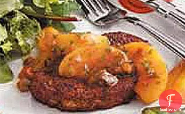 Braciole di maiale con salsa alla Nettarina