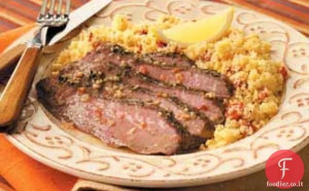 Bistecca al fianco con Couscous