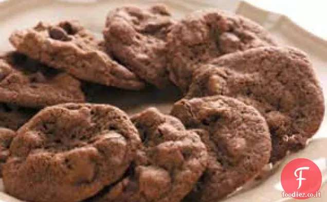 Biscotti al cioccolato doppio
