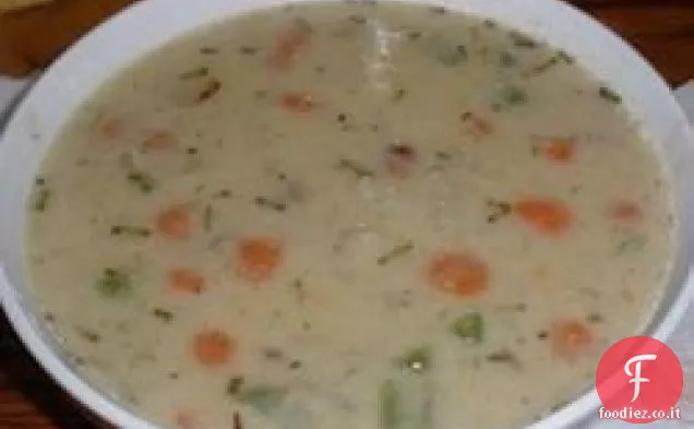 Patate cremose con zuppa di rosmarino