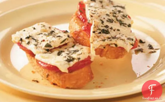 Crostini Greci alla griglia Topping