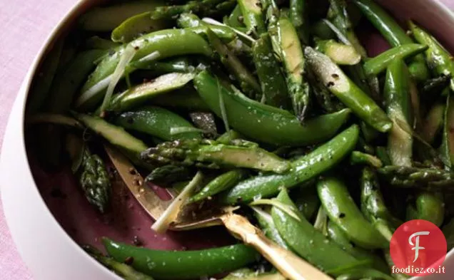 Asparagi e zucchero-Snap Toss