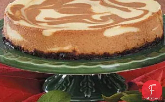 Cheesecake alla zucca marmorizzata