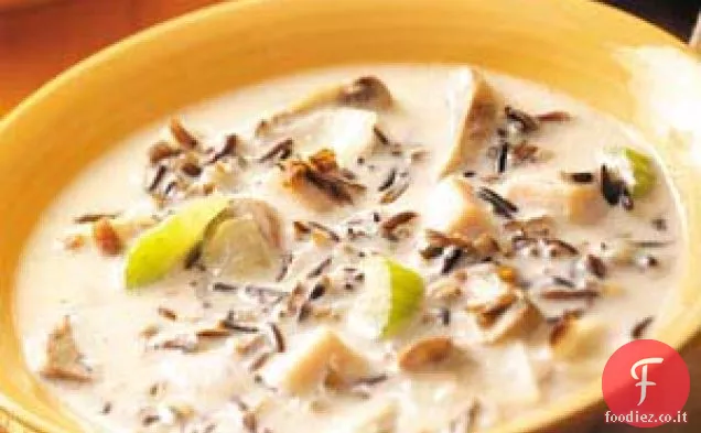 Zuppa di tacchino di riso selvatico