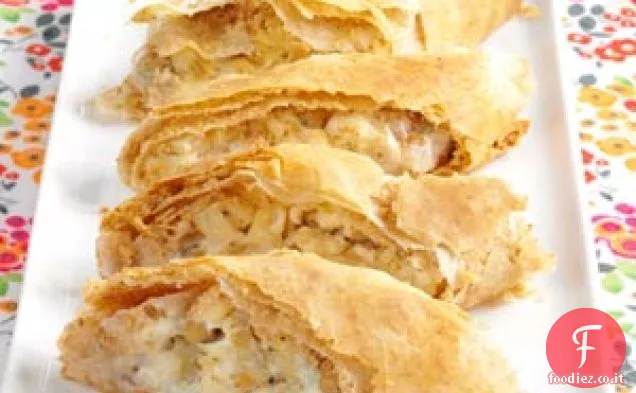 Strudel di mele al formaggio blu