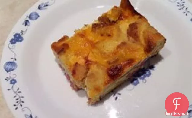 Casseruola dell'uovo di mattina di Natale