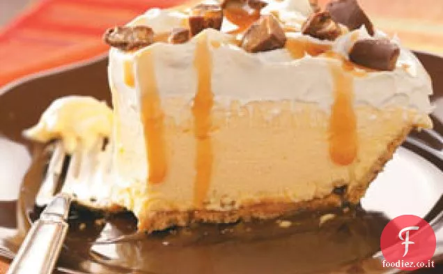 Torta di gelato alla banana al caramello