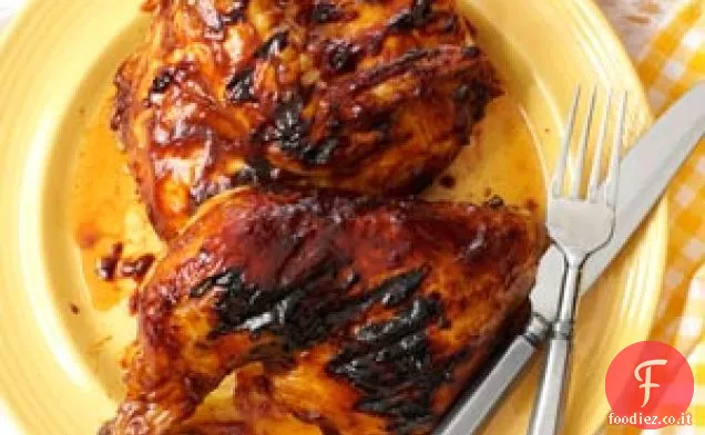 Pollo alla griglia affumicato