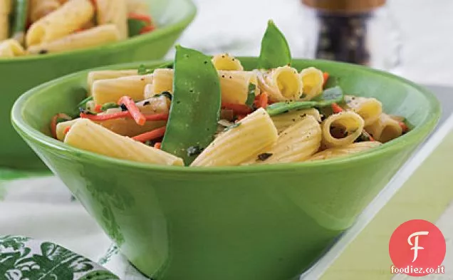 Verdure al limone e pasta