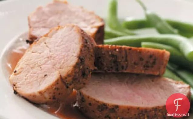 Filetto di maiale glassato alla ciliegia