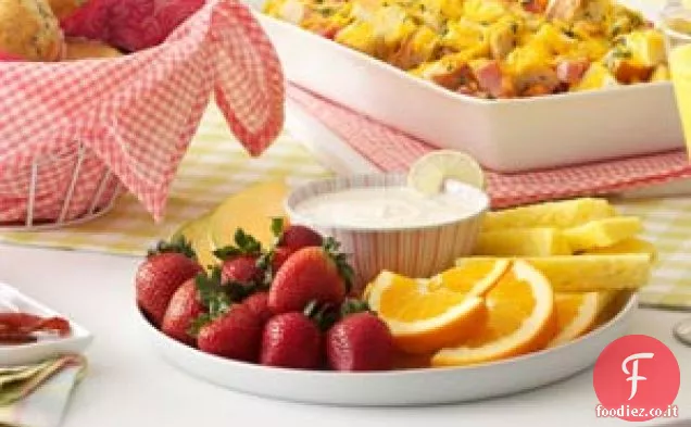 Salsa di yogurt al miele e lime