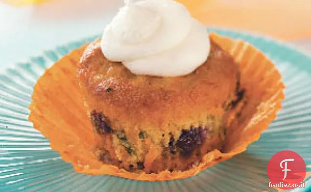 Cupcakes alla carota e mirtillo