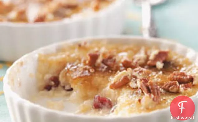 Budino di riso al limone Brulee