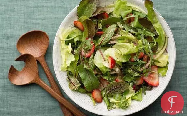 Insalata Verde con Vinaigrette Balsamica alla Fragola