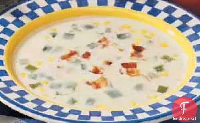 Zuppa di mais cremosa