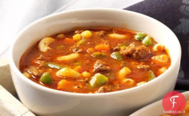 Minestrone di hamburger