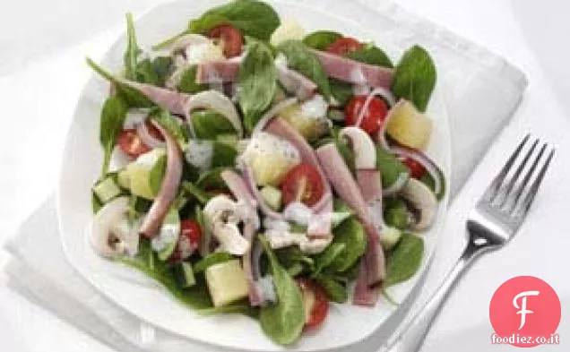 Insalata di spinaci hawaiani