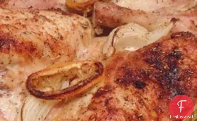 Pollo Arrosto con Limone e Rosmarino