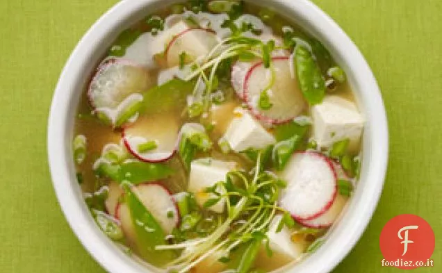 Zuppa di Miso con verdure e Tofu