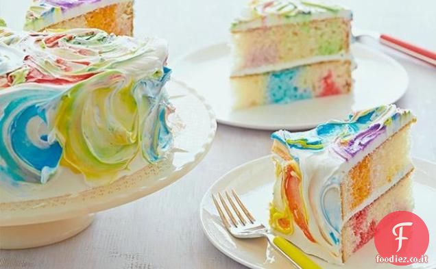 Torta nastro arcobaleno - Dairy Free Ricetta