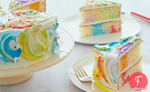 Torta nastro arcobaleno