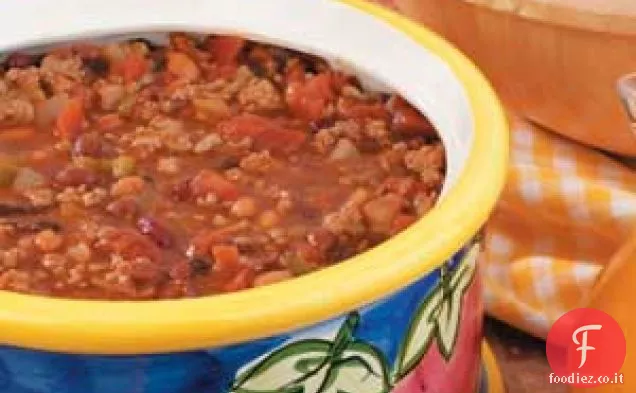 Quattro fagioli Tacchino Chili