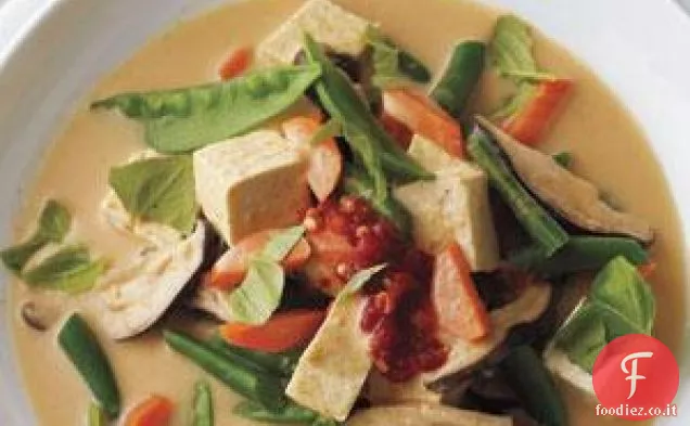 Thai Curry di verdure e Tofu zuppa ricetta