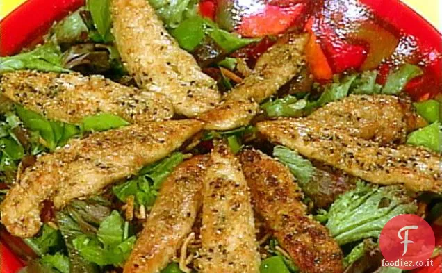 Insalata di pollo al sesamo