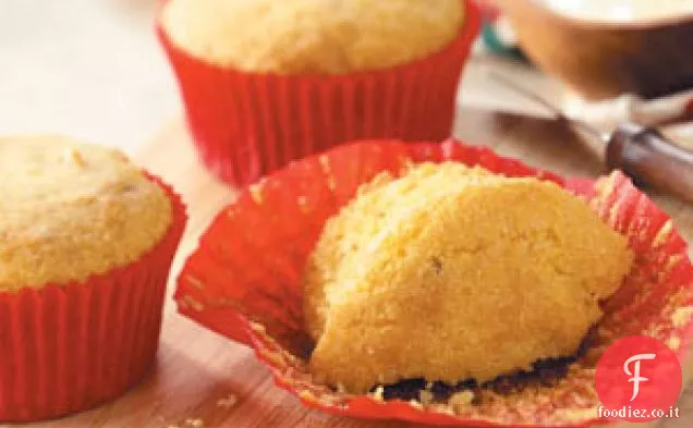 Muffin di mais al rosmarino e arancia