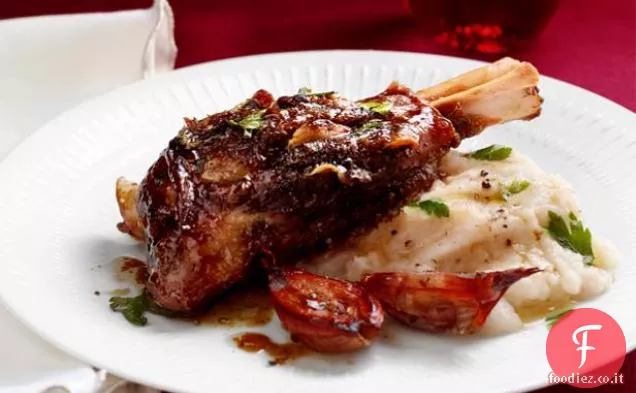 Stinchi di agnello arrosto con Limone ed erbe aromatiche