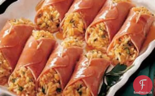 Involtini di prosciutto all'albicocca