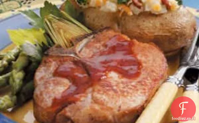 Braciole di maiale dolci e piccanti